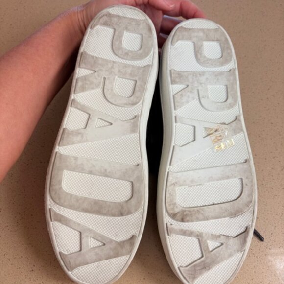 PRADA Calzature Donna Black Black Nappa Sneakers 36 - Picture 6 of 6